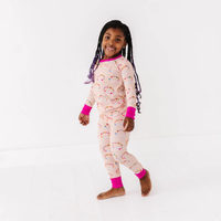 In My Bestie Era Ribbed Toddler/Big Kid Pajamas: 5/6T