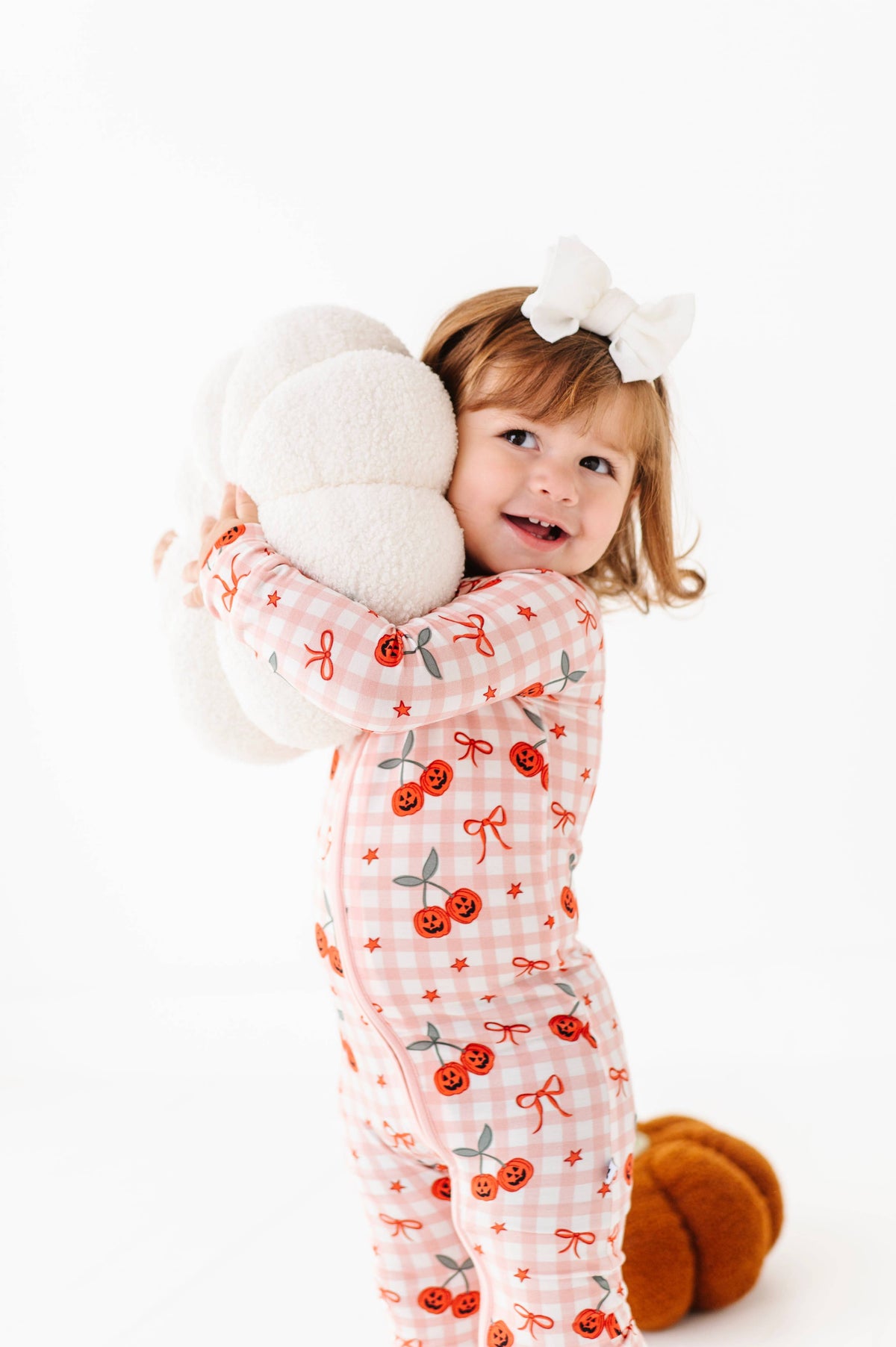 Cherry Pumpkin Convertible Footies: 18-24 Months