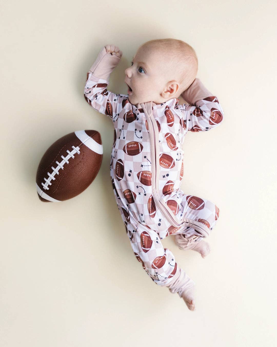 Bamboo Zip Romper | Game Day: 12-18M