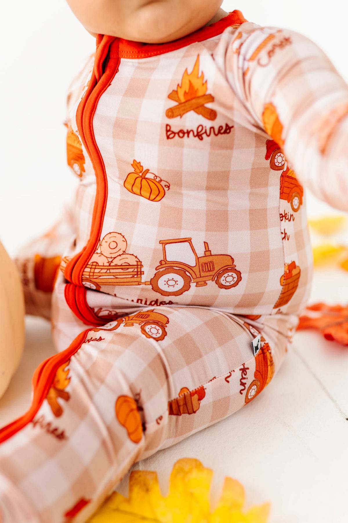 Harvest Hayride Convertible Footies: 18-24 Months