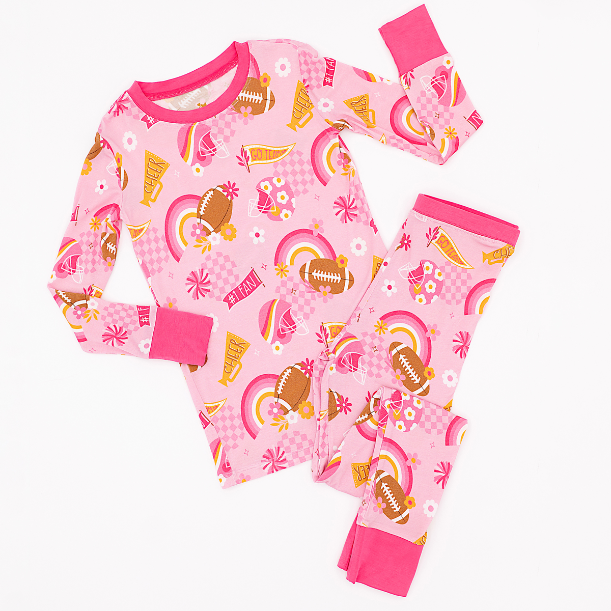 On Game Days We Wear Pink Kid Pajamas: 9/10Y