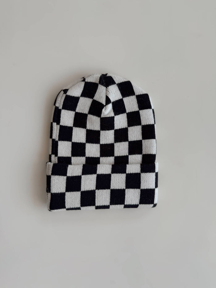 Black & White Checkered| Beanie