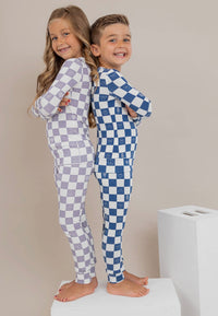 Kids Bamboo Pajamas || Check It Out - Lavender