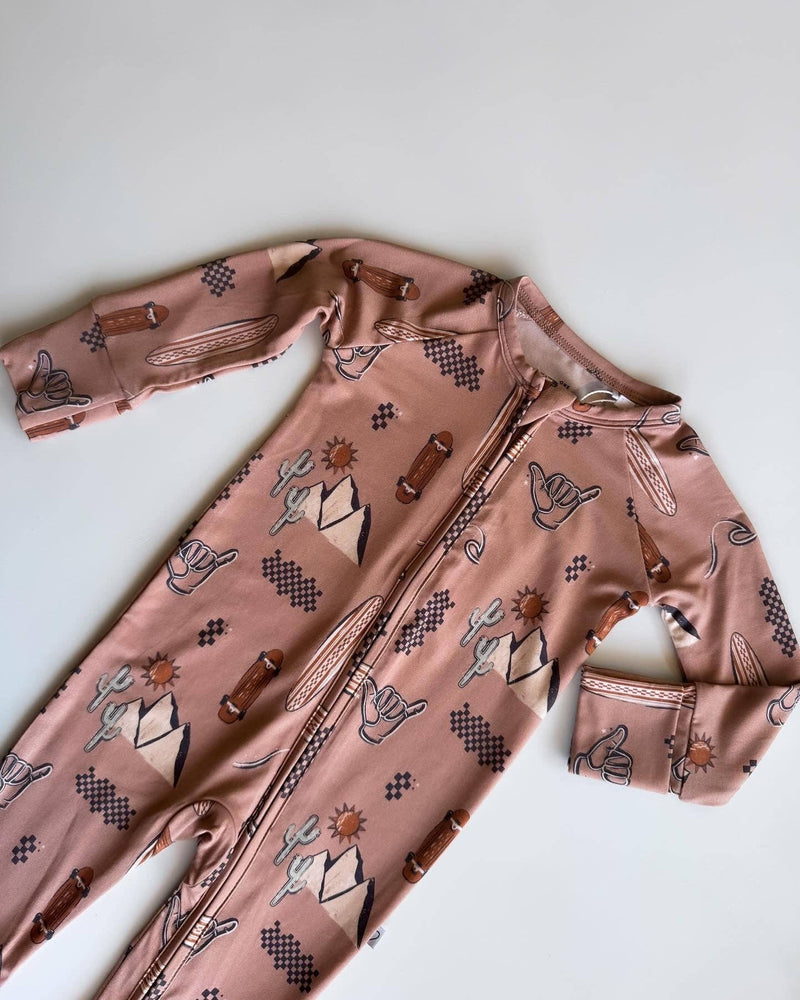 Summer Desert | Bamboo Romper: 12-18 Months