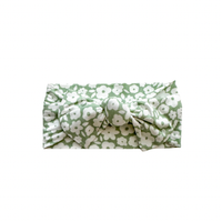 Sage Ditsy Floral Bow Headband