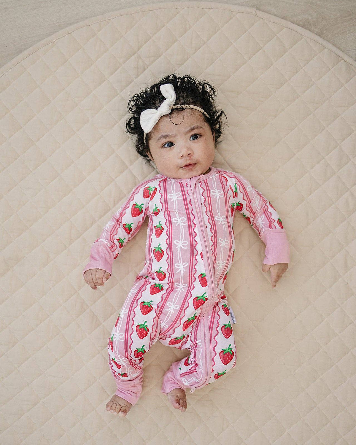 Bamboo Zip Romper | Strawberry: 18-24M