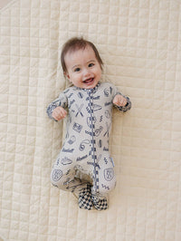 Bamboo Zip Romper | Home Run: 6-12M