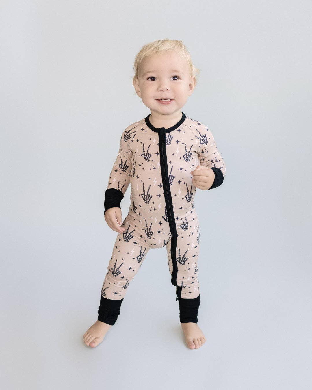 Halloween Bamboo Zip Romper | Spooky Vibes: 18-24M