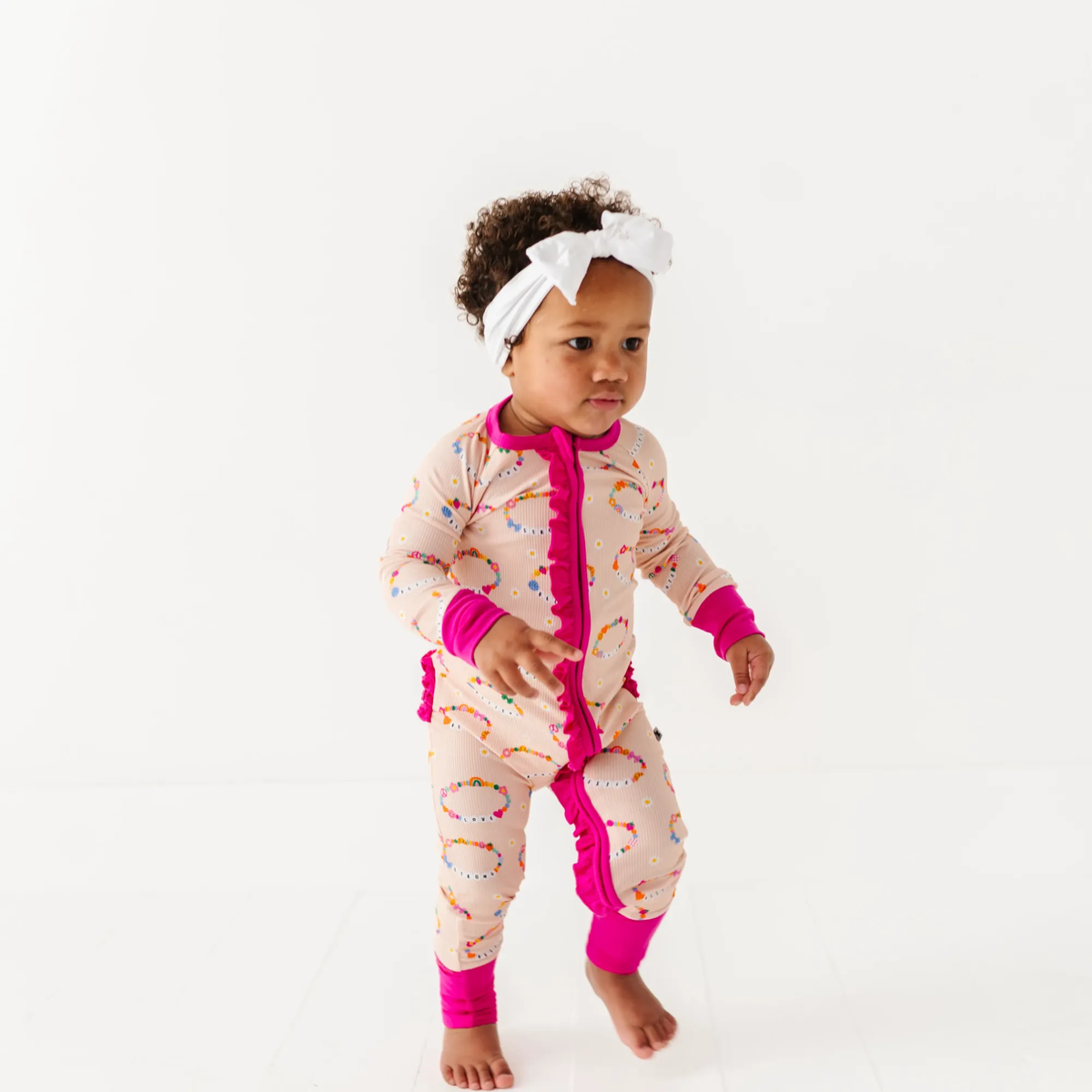 In My Bestie Era Ribbed Convertible Footies: 2T