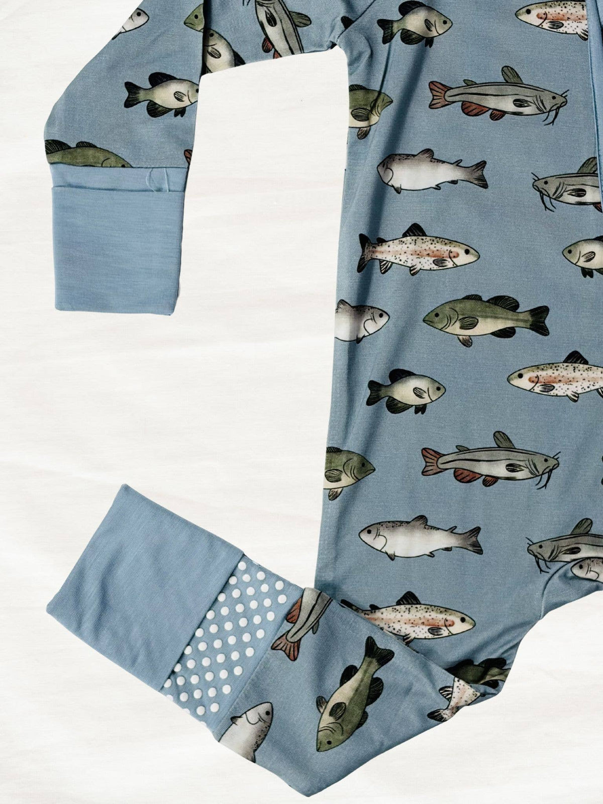 Fish Zippy Pajama: 18-24M