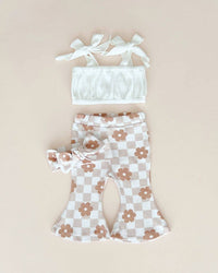 Flare Set | Latte Daisy: 18-24M