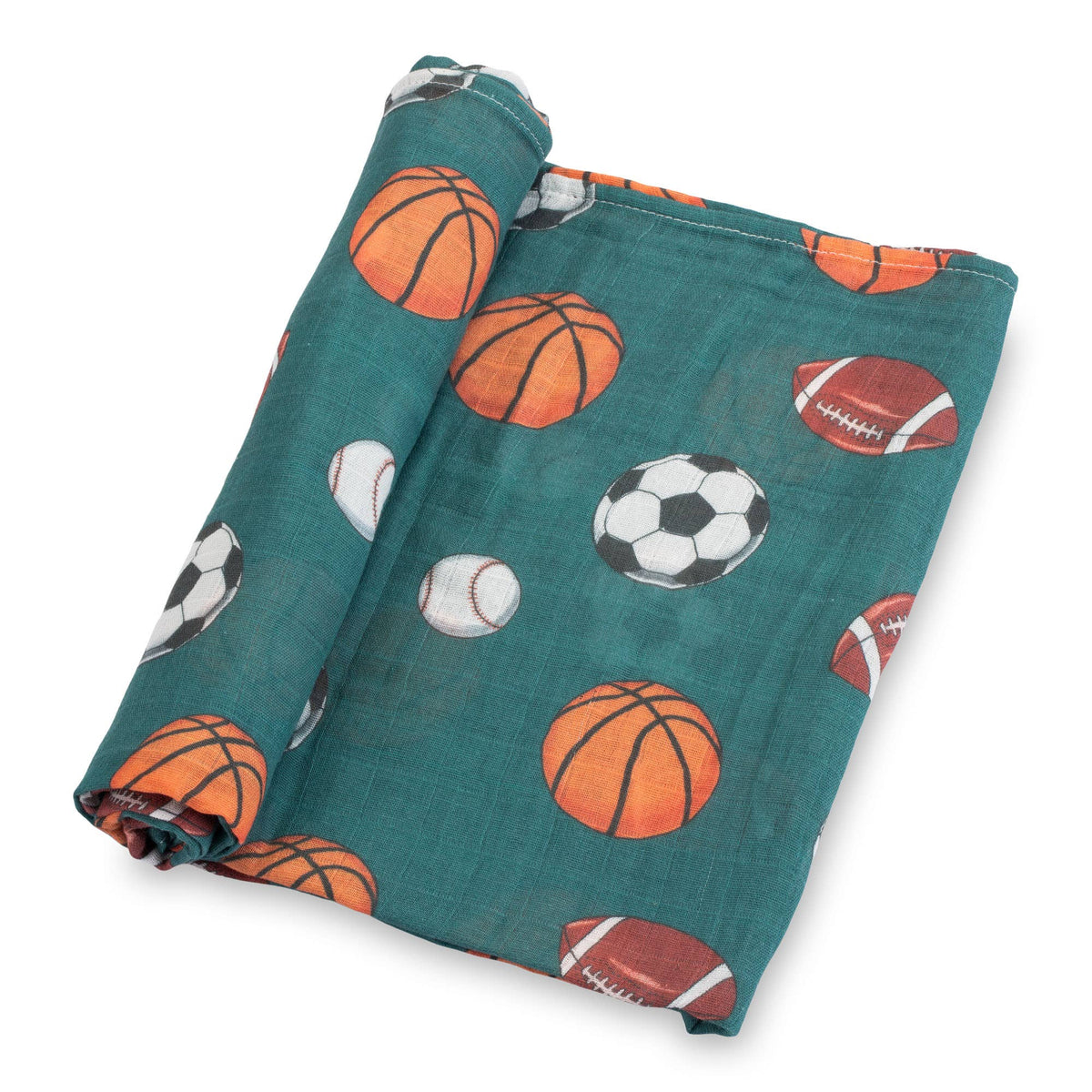Baby Muslin Swaddle Blanket 47x47 Little Boos