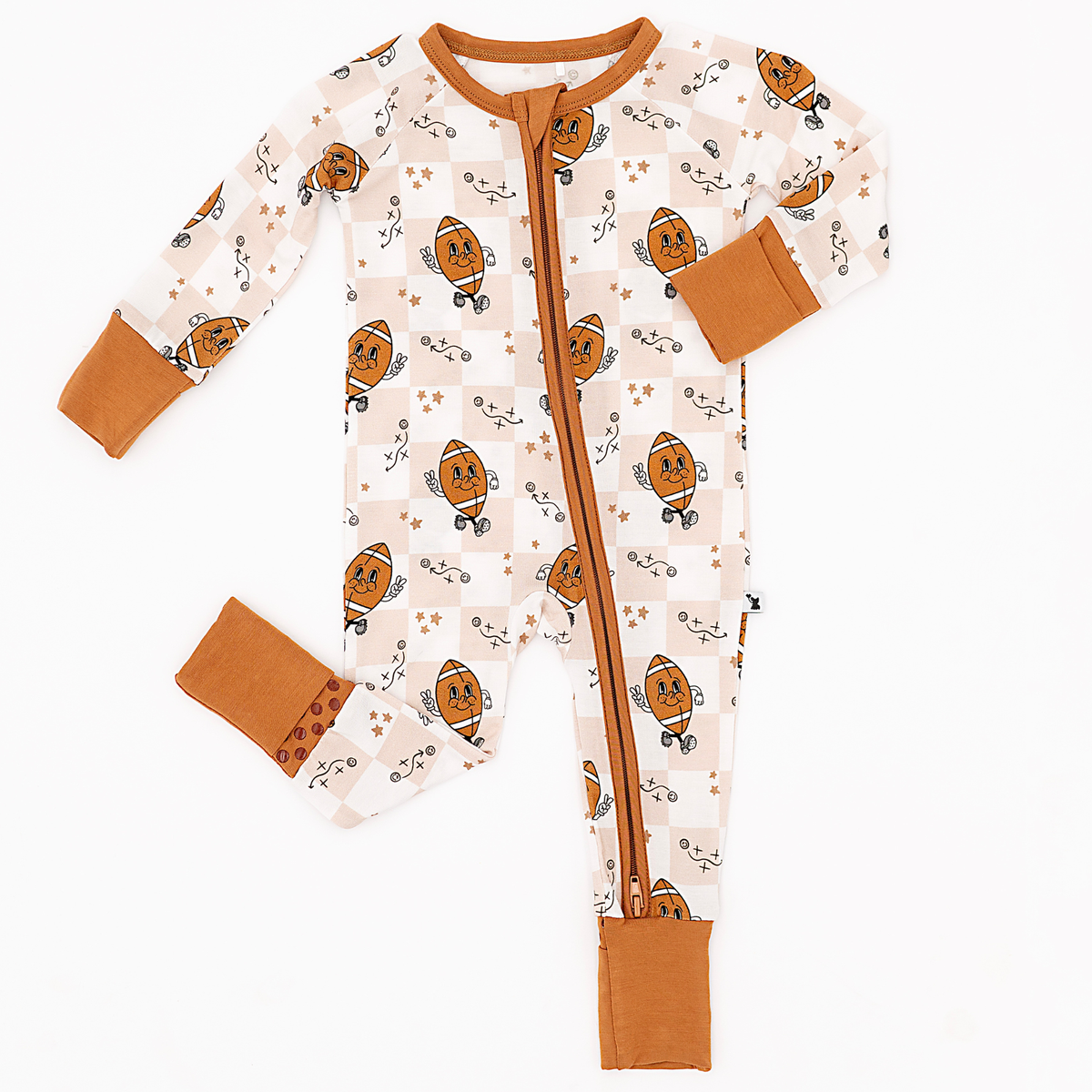 Pigskin Pals Convertible Footies: 6-12 Months