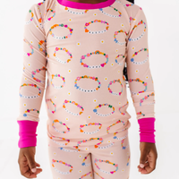 In My Bestie Era Ribbed Toddler/Big Kid Pajamas: 7/8Y