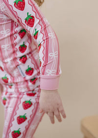 Bamboo Two Piece Set | Strawberry: 6-7Y