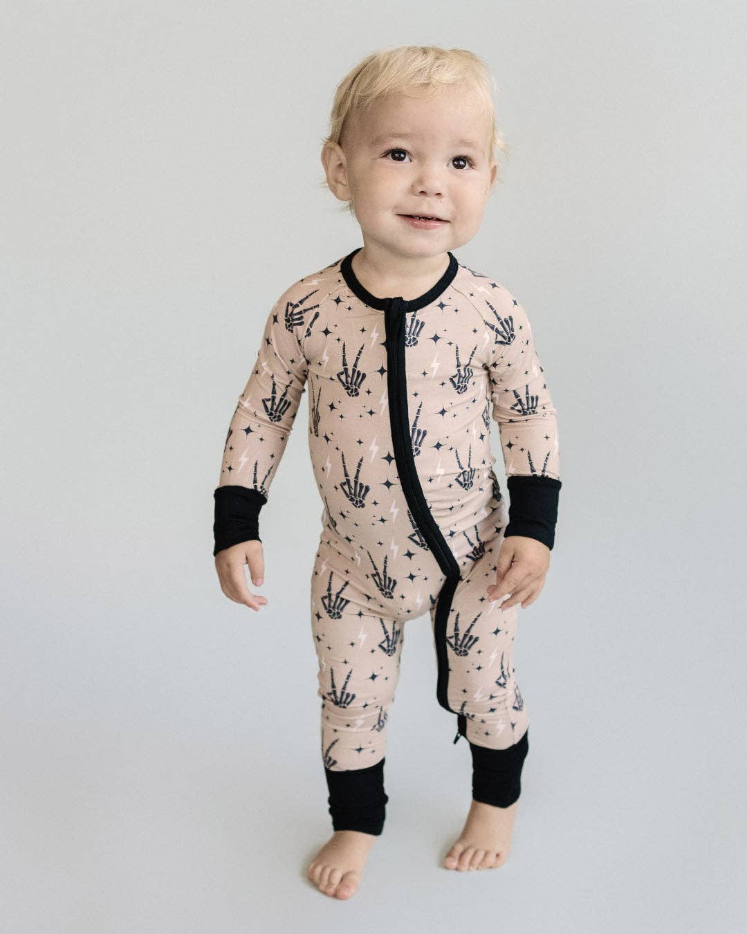 Halloween Bamboo Zip Romper | Spooky Vibes: 0-3M