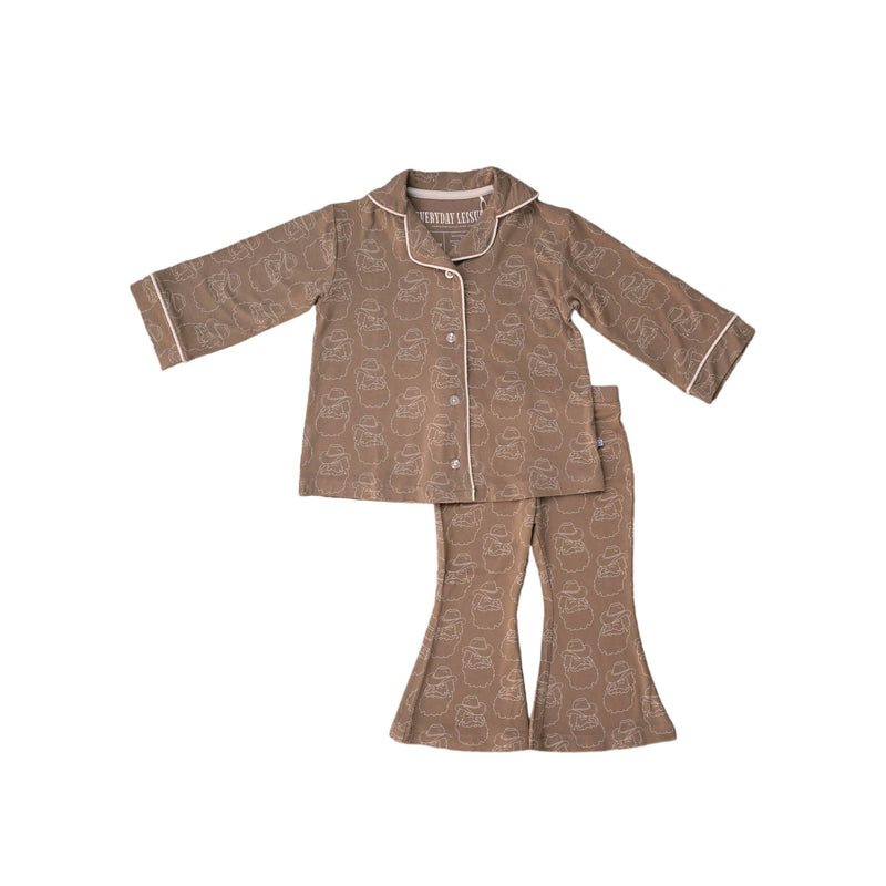 Ranch Santa | Girls Bamboo Flare Set  : 6/7Y