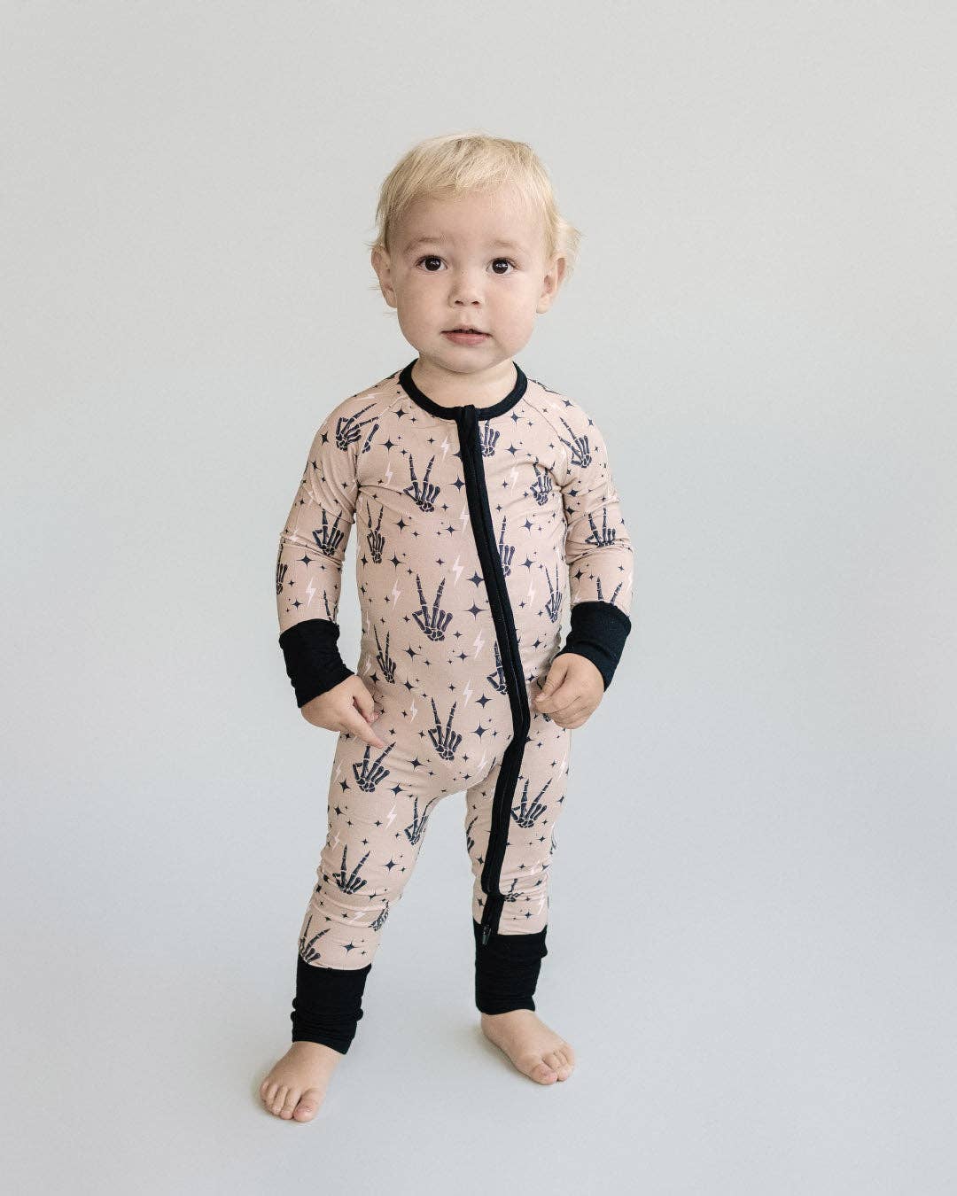 Halloween Bamboo Zip Romper | Spooky Vibes: 18-24M