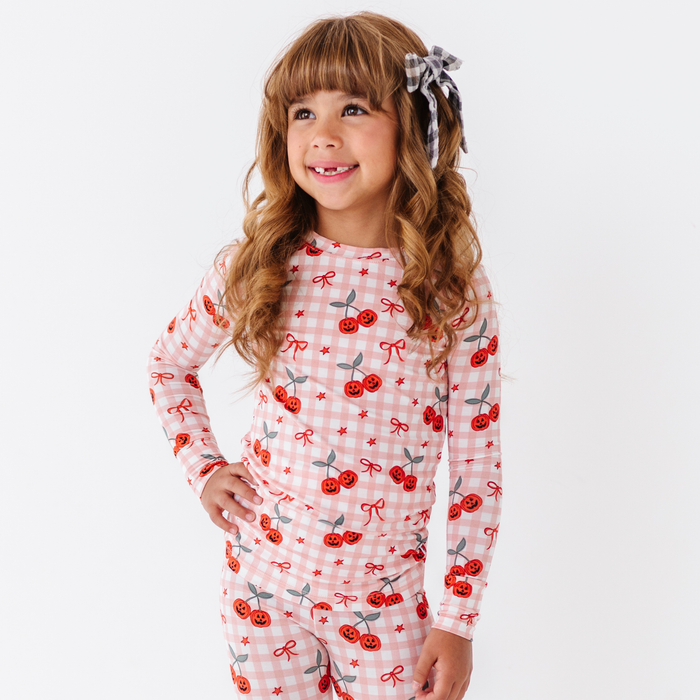Pumpkin Cherry Kids Pajamas: 3T