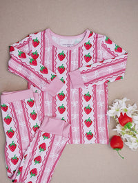 Bamboo Two Piece Set | Strawberry: 5T