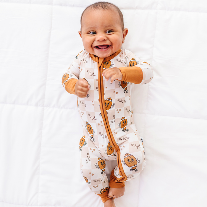 Pigskin Pals Convertible Footies: 12-18 Months