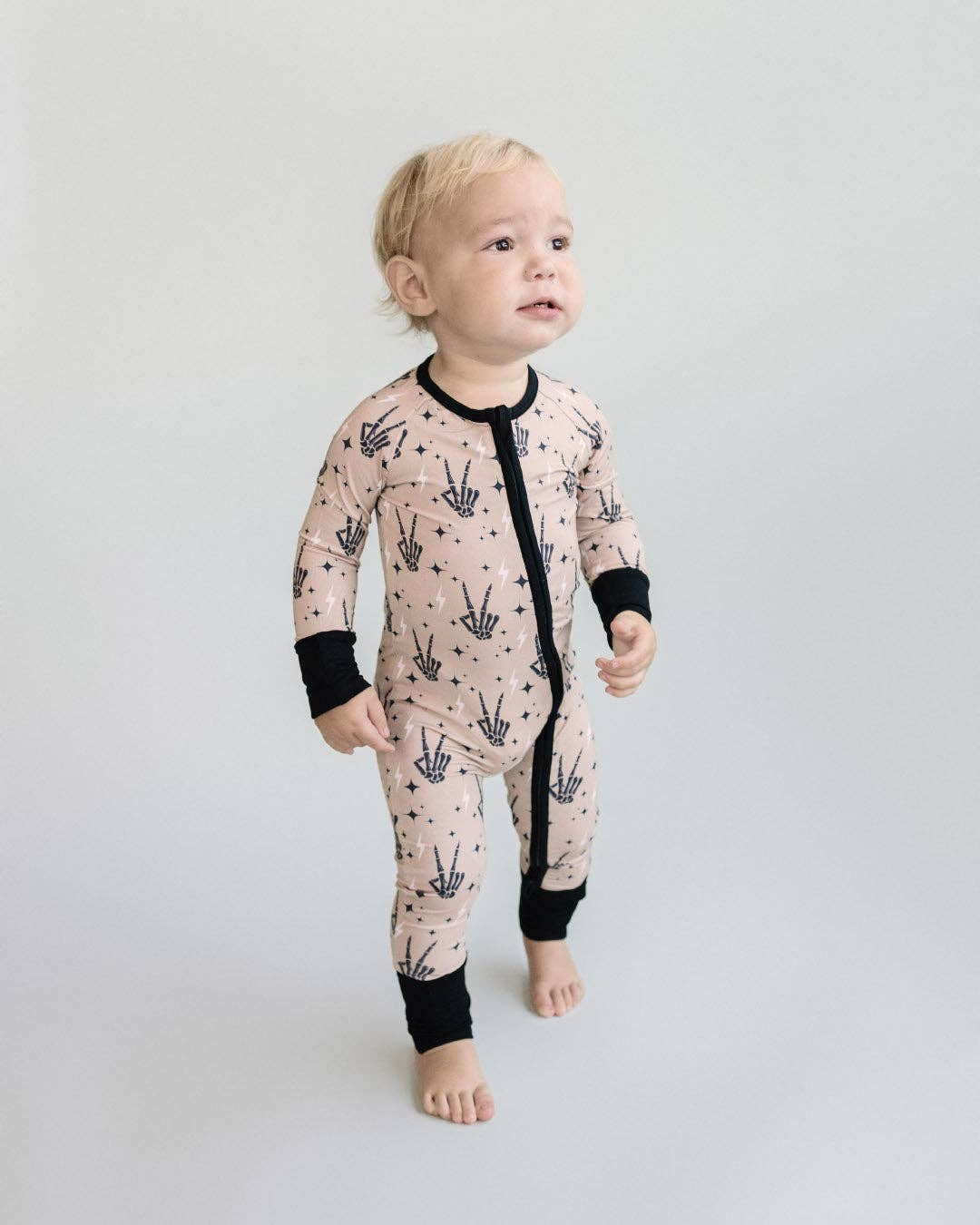 Halloween Bamboo Zip Romper | Spooky Vibes: 18-24M