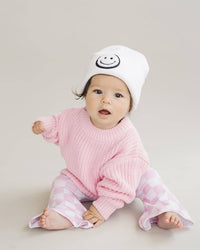 Chunky Knit Sweater | Pink: 6-12M