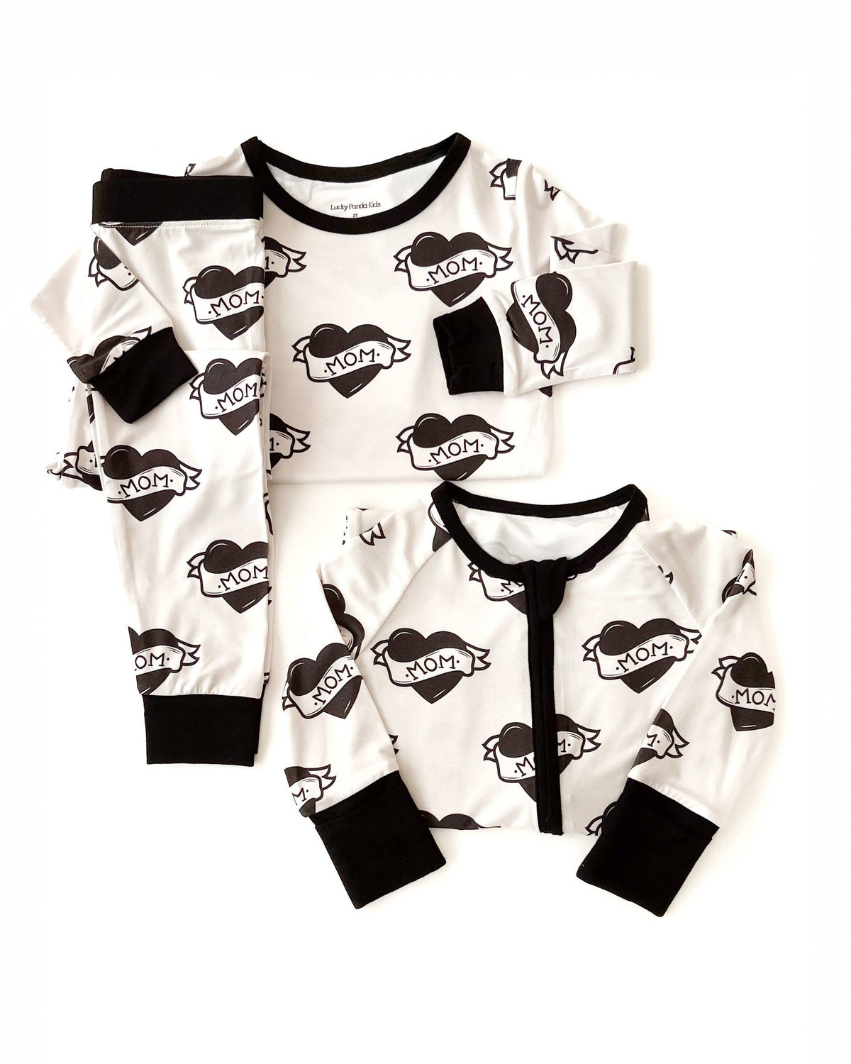 Bamboo Zip Romper | Mom Tattoo: 12-18M