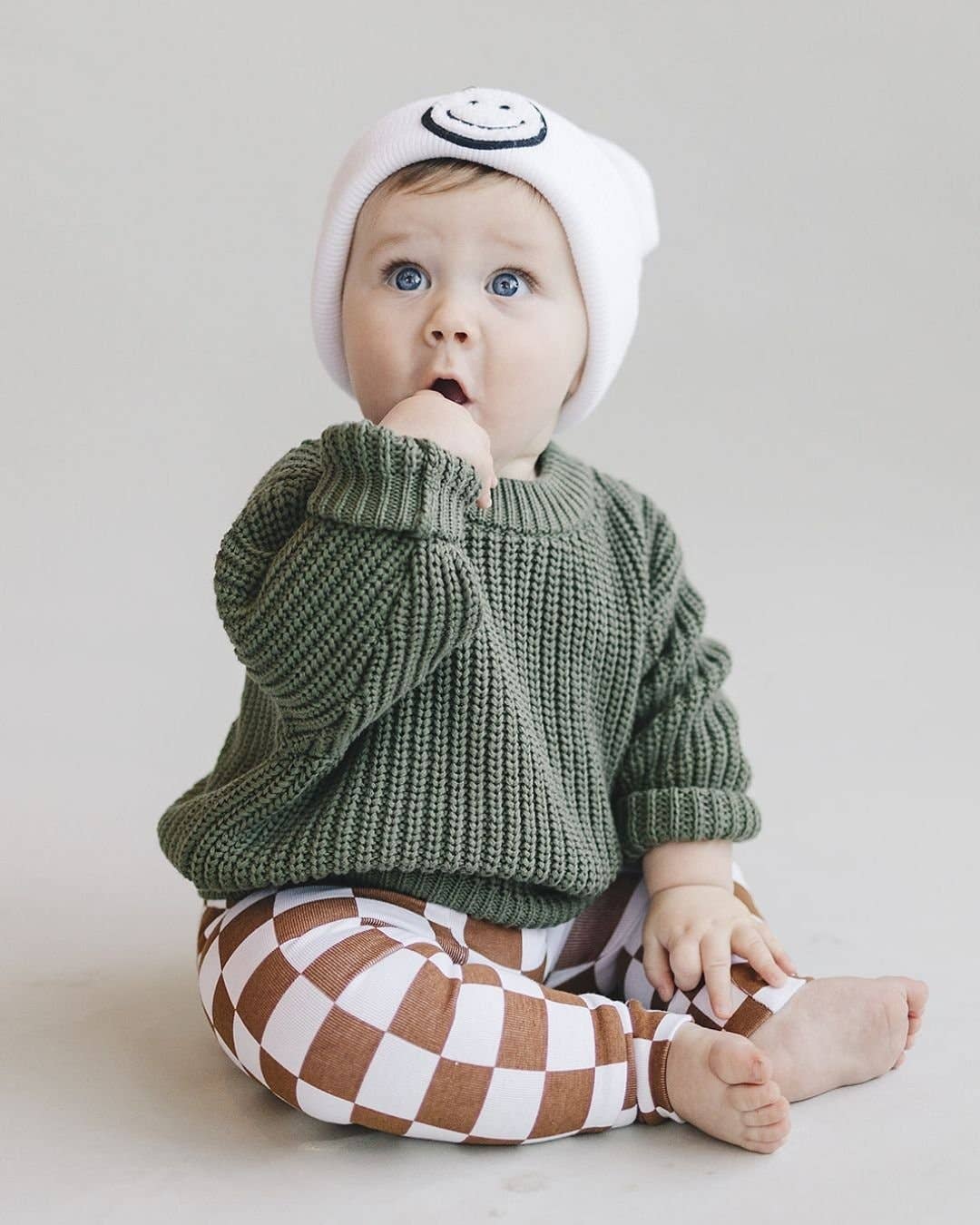 Chunky Knit Sweater | Green: 12-24M