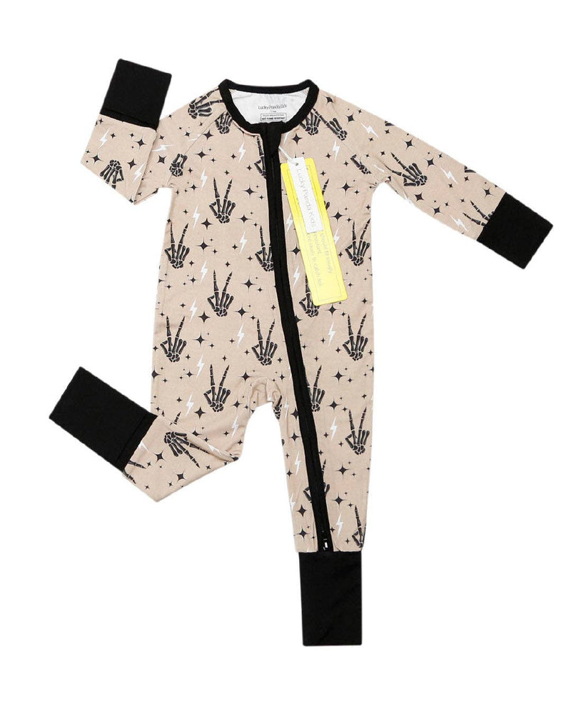 Halloween Bamboo Zip Romper | Spooky Vibes: 3-6M