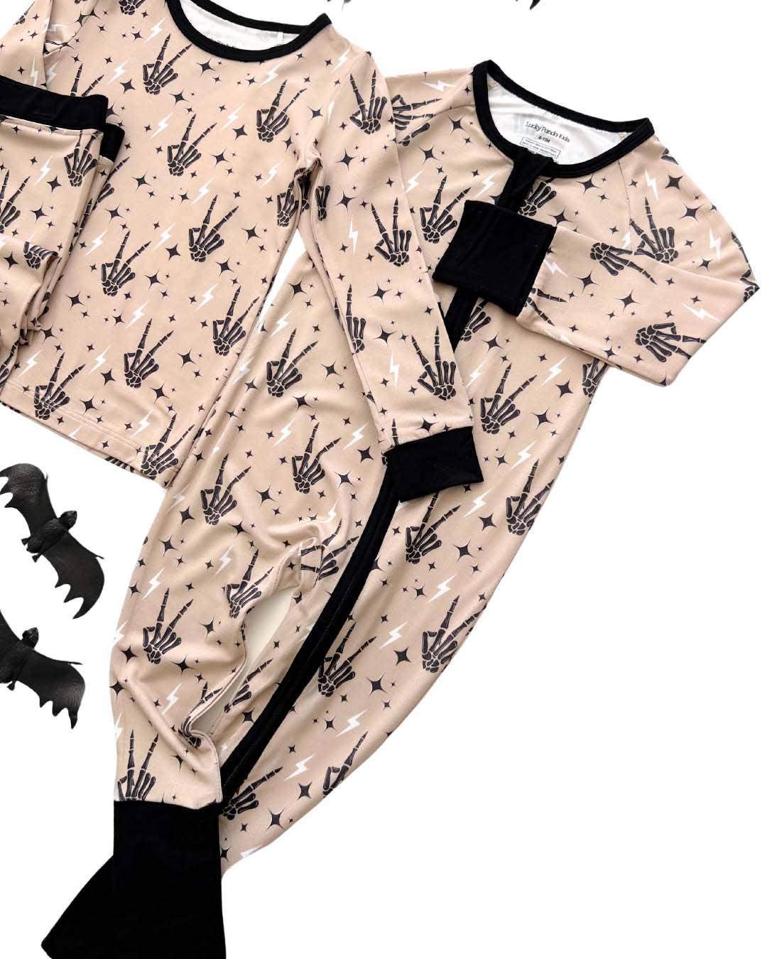 Halloween Bamboo Zip Romper | Spooky Vibes: 18-24M