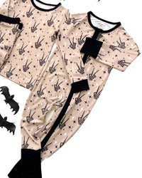 Halloween Bamboo Zip Romper | Spooky Vibes: 18-24M