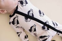 Bamboo Zip Romper | Mom Tattoo: 12-18M