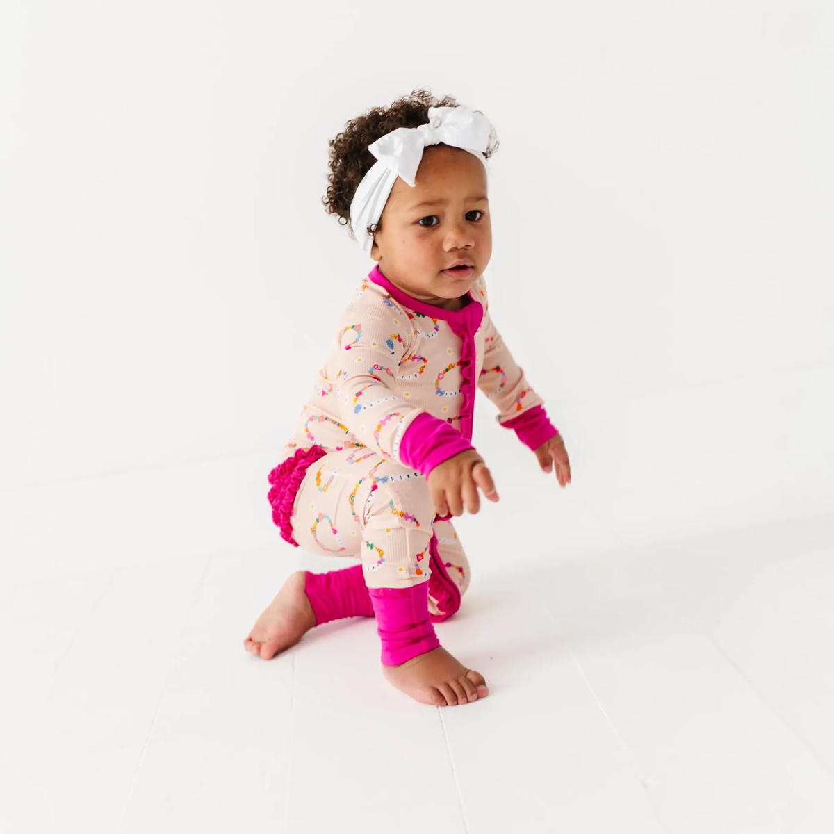 In My Bestie Era Ribbed Convertible Footies: 2T
