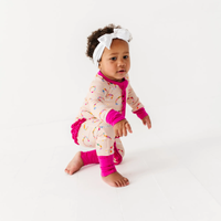In My Bestie Era Ribbed Convertible Footies: 2T