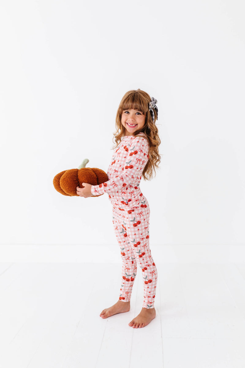 Pumpkin Cherry Kids Pajamas: 9/10Y