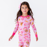 On Game Days We Wear Pink Kid Pajamas: 4T