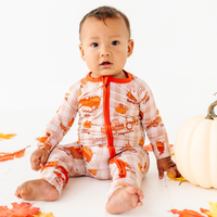 Harvest Hayride Convertible Footies: 12-18 Months