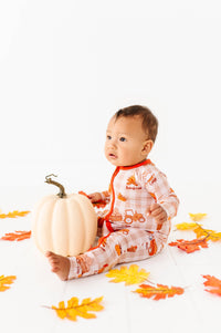 Harvest Hayride Convertible Footies: 0-3 Months