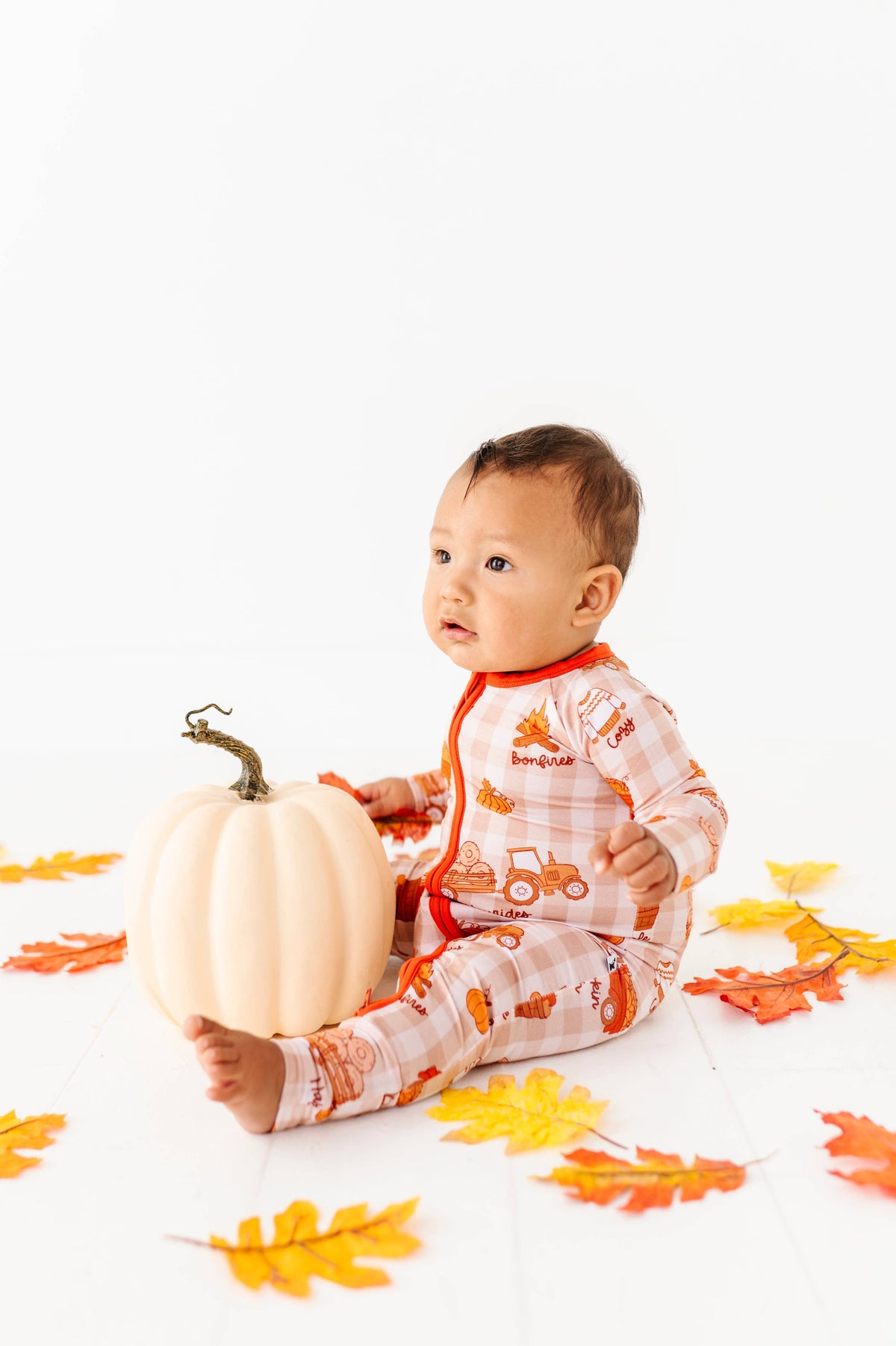 Harvest Hayride Convertible Footies: 12-18 Months