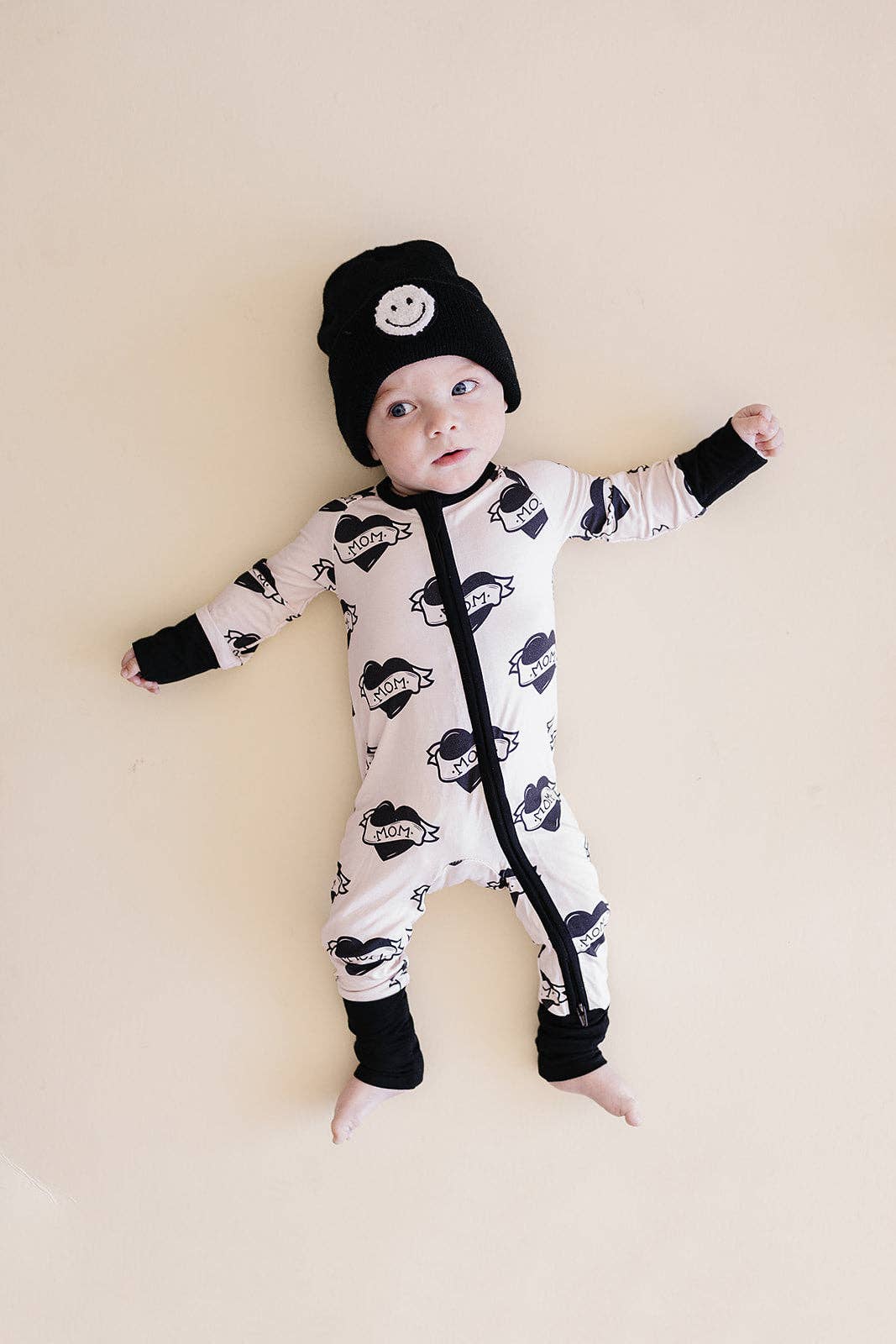 Bamboo Zip Romper | Mom Tattoo: 12-18M