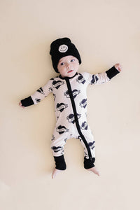 Bamboo Zip Romper | Mom Tattoo: 18-24M