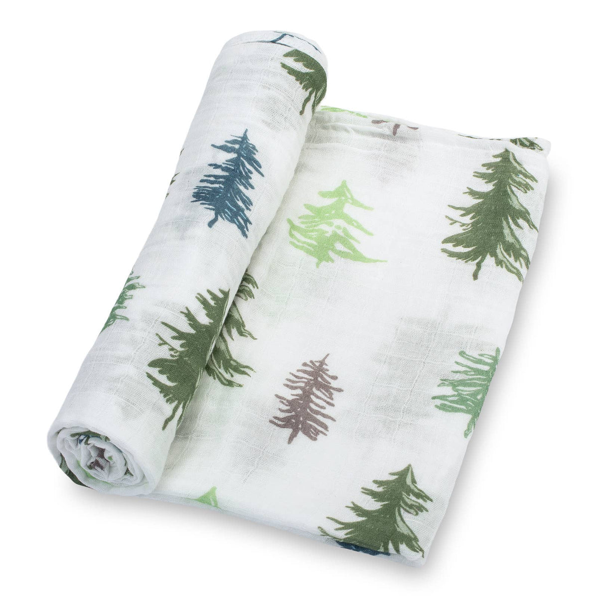 Baby Muslin Swaddle Blanket 47x47 Pine Tree