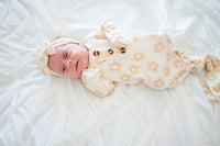 Knotted Baby Gown -  Blush Daisy: Gown Only