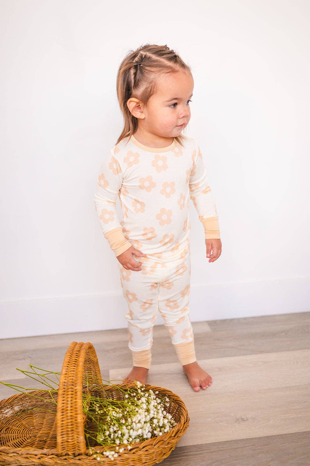 Two-Piece Pajama Set - Blush Daisy: 4T