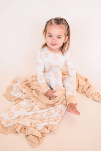 Two-Piece Pajama Set - Blush Daisy: 4T