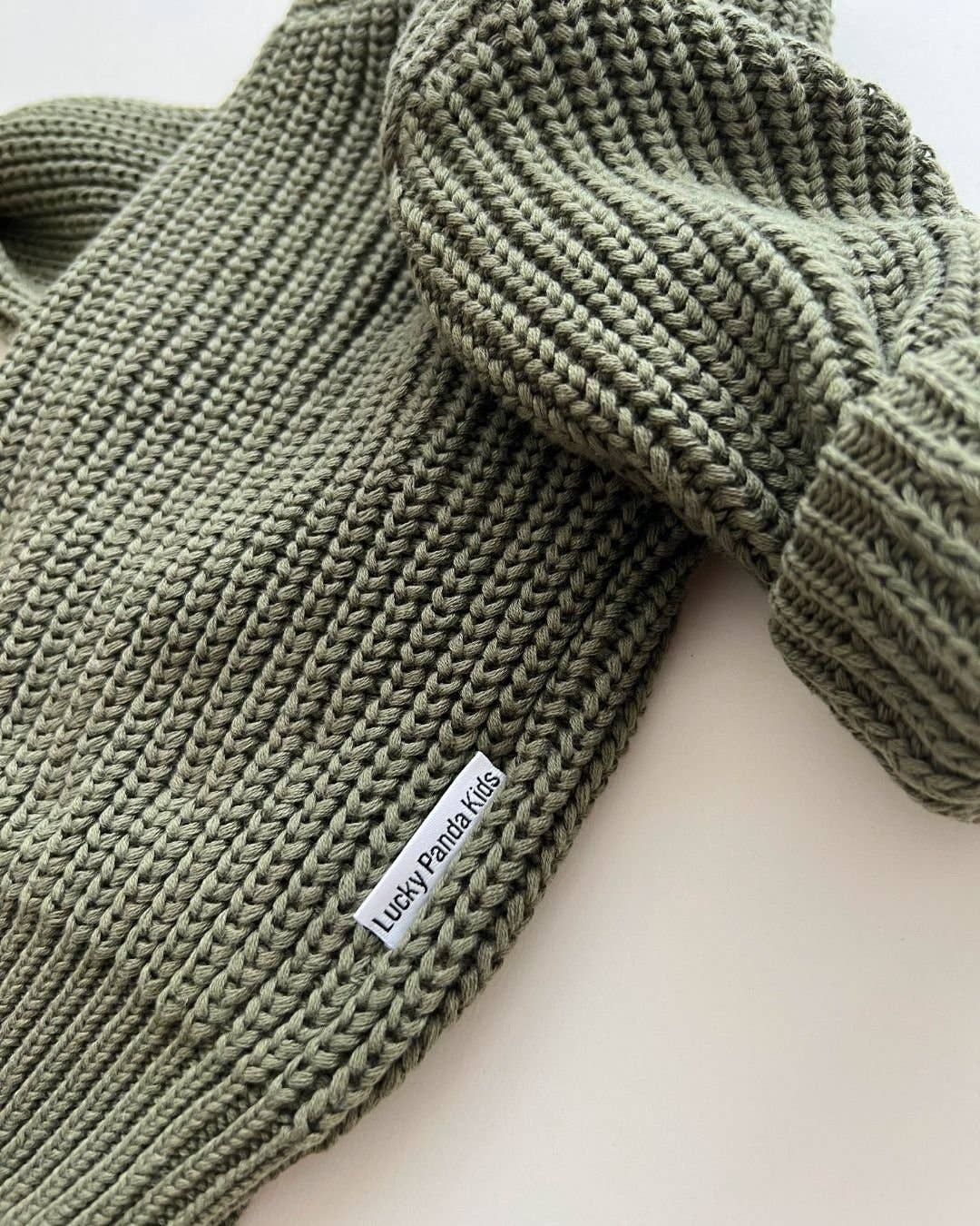 Chunky Knit Sweater | Green: 12-24M