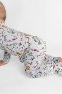 Finn Bamboo Convertible Zip Romper: 18-24