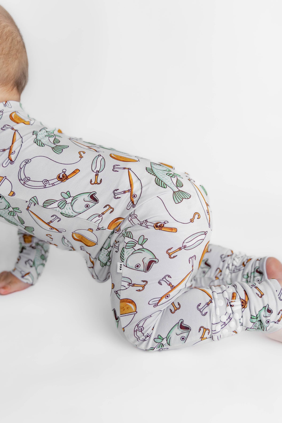 Finn Bamboo Convertible Zip Romper: 6-12