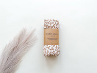 Brown Leopard Swaddle Blanket